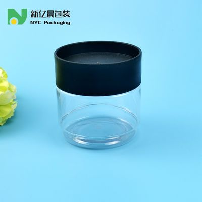 438ml Clear PET Food Grade Plastic Jars Dengan Stackable Screw Cap