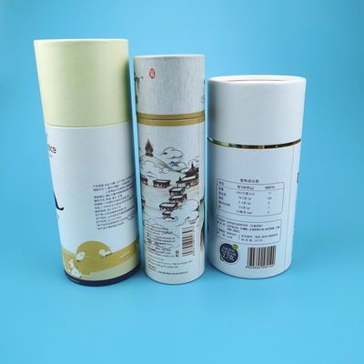 Kaleng Tabung Kertas Komposit Deodoran Karton Kustom Dengan Tutup PE