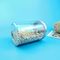 32 Oz Guci Penyimpanan Makanan Plastik Bening Lurus Dengan Tutup Sekrup Perak