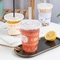 FDA 24 Oz Gelas Plastik Dengan Tutup Untuk Yogurt Milk Tea PP Disposable Hard Coffee Beverage Cups