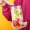 BPA Free Empty Salad Jar Plastik 8oz 12oz 16oz Bentuk Silinder