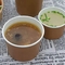 100% Ramah Lingkungan Mengambil Kertas Kraft Untuk Pergi Mangkuk Sup Dengan Tutup